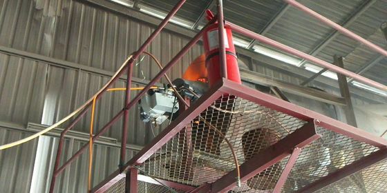 Σκούπιση άμμου KV30 210 - 270Kw Καυστήρας αποβλήτων πετρελαίου κινητήρα Καυστήρας βρώμικου πετρελαίου που χρησιμοποιεί ανακυκλώσιμο λάδι ελαστικών
